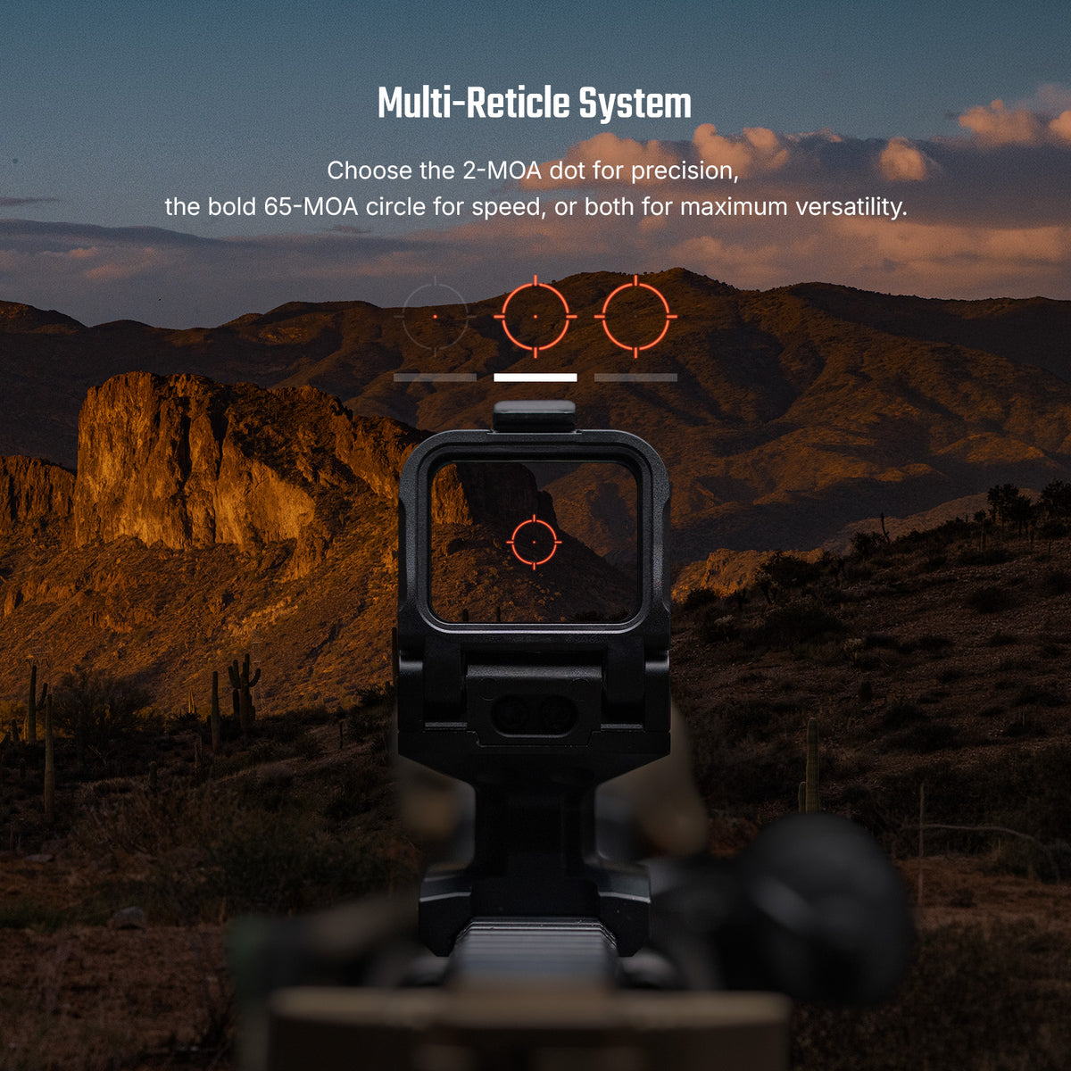 Osight R | Enclosed T1/T2 Footprint Rifle Red Dot | Granite Ridge Defense